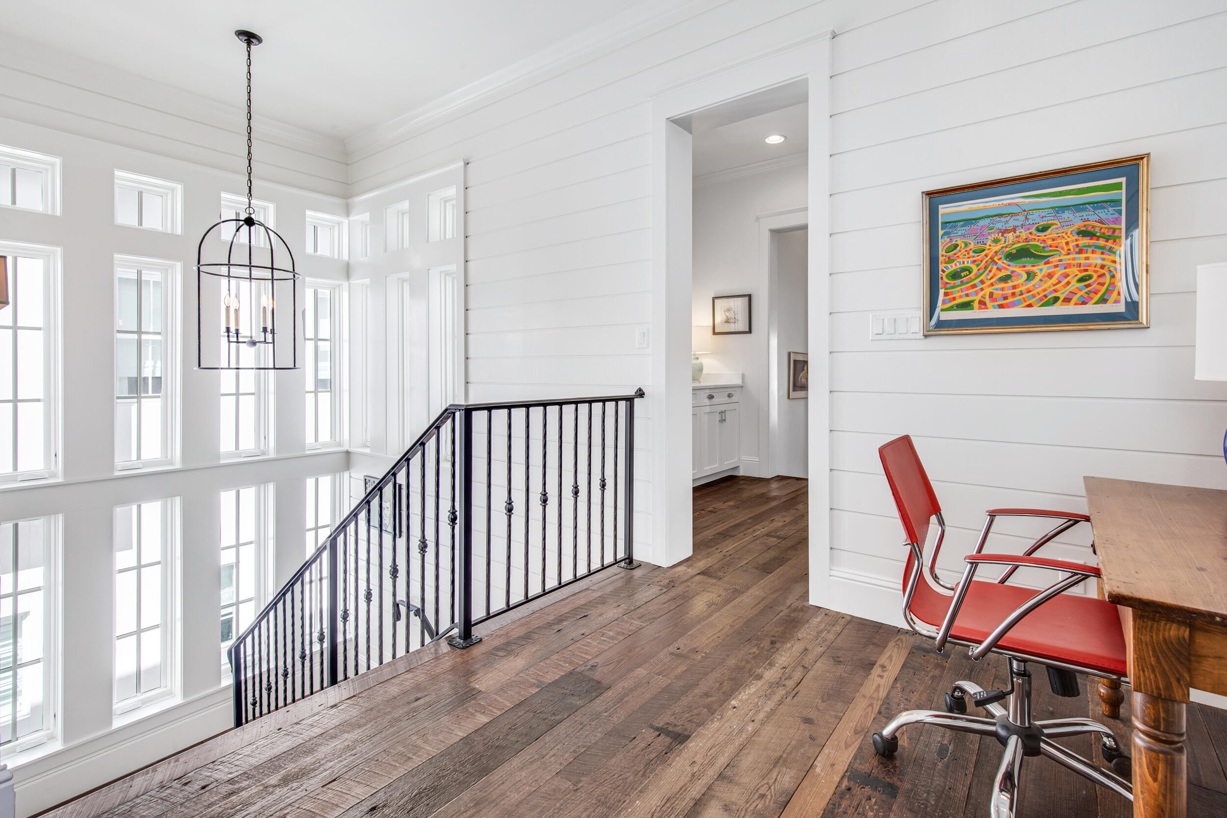 29 Bennett Santa Rosa Beach, FL 32459 - Photo 28 of 60 a view of a dining room with furniture a chandelier and wooden floor