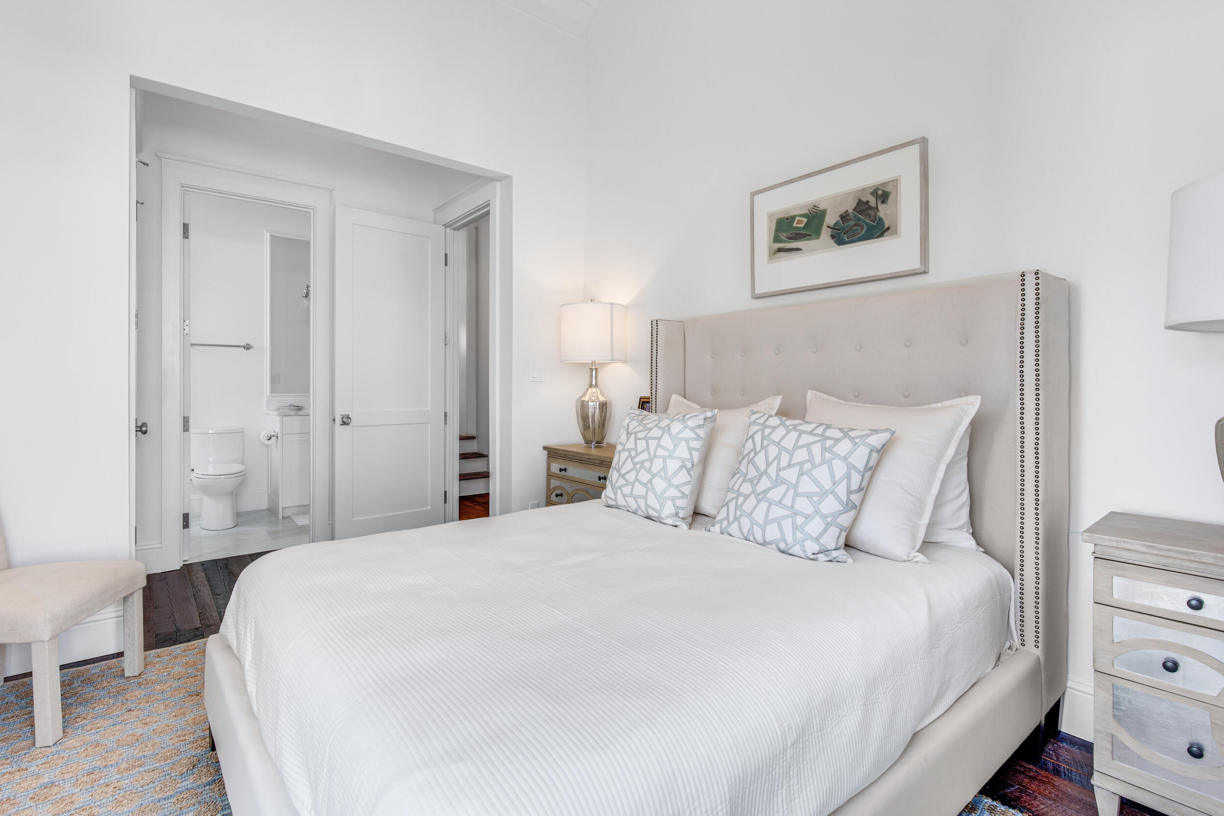 29 Bennett Santa Rosa Beach, FL 32459 - Photo 39 of 60 a bedroom with a bed and a painting on the wall