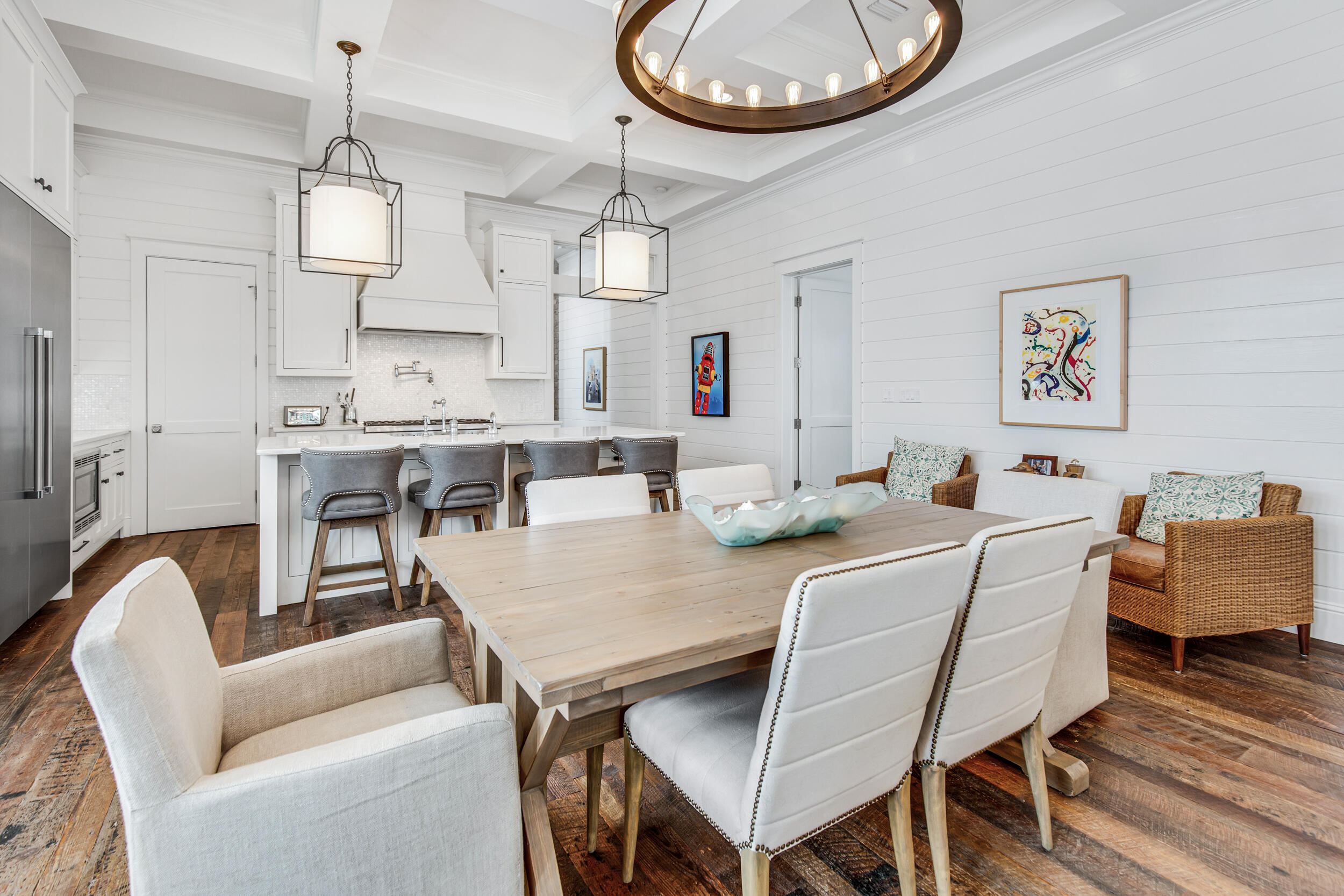 29 Bennett Santa Rosa Beach, FL 32459 - Photo 5 of 60 a view of a dining room with furniture and a chandelier