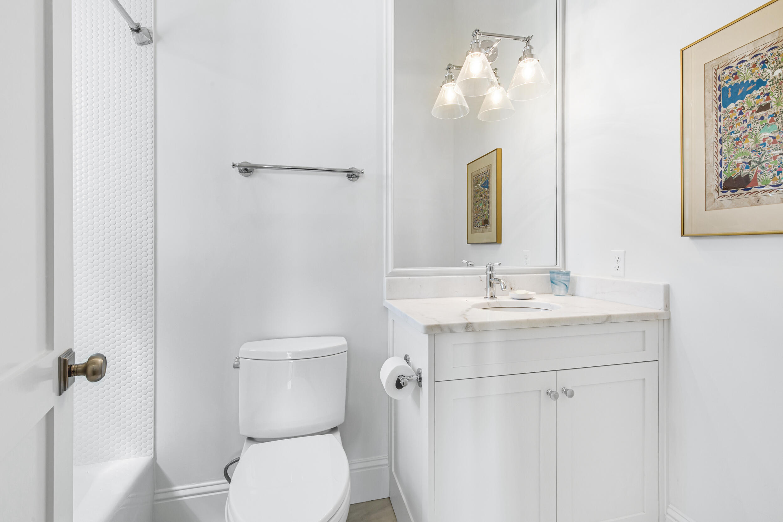 29 Bennett Santa Rosa Beach, FL 32459 - Photo 41 of 60 a bathroom with a toilet sink and mirror
