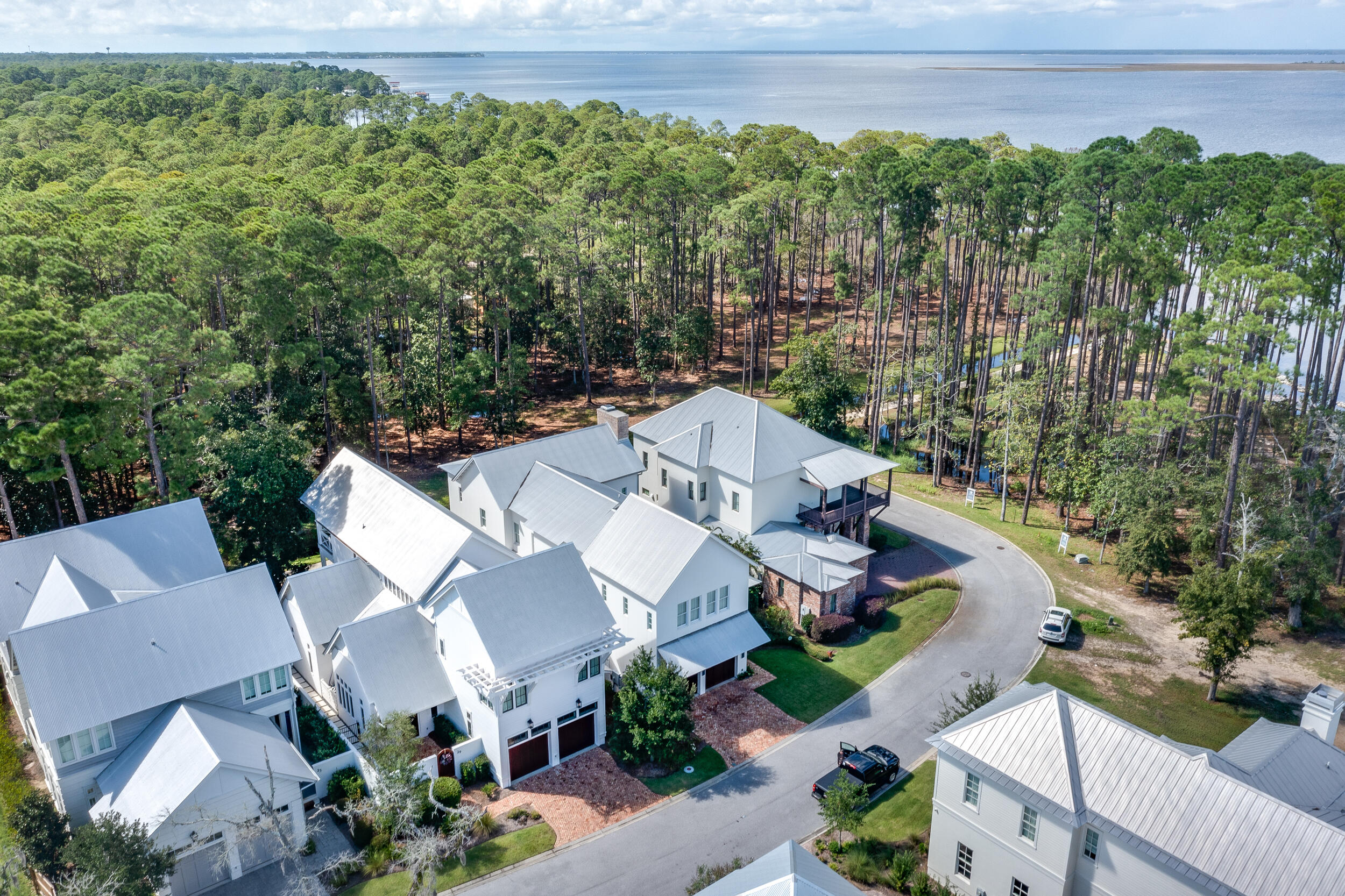 29 Bennett Santa Rosa Beach, FL 32459 - Photo 57 of 60 an aerial view of a house with garden space and street view