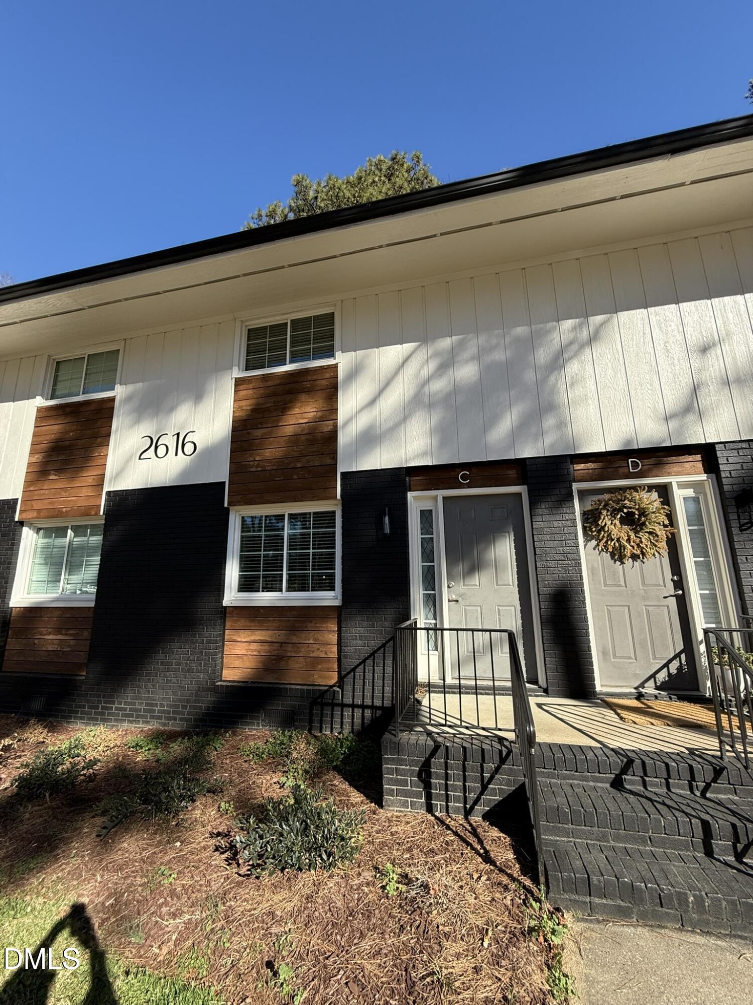 a front view of house