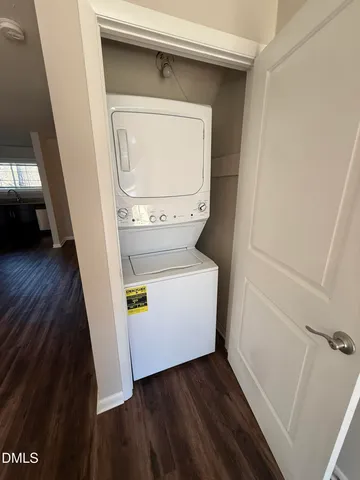 a utility room with a washer and dryer