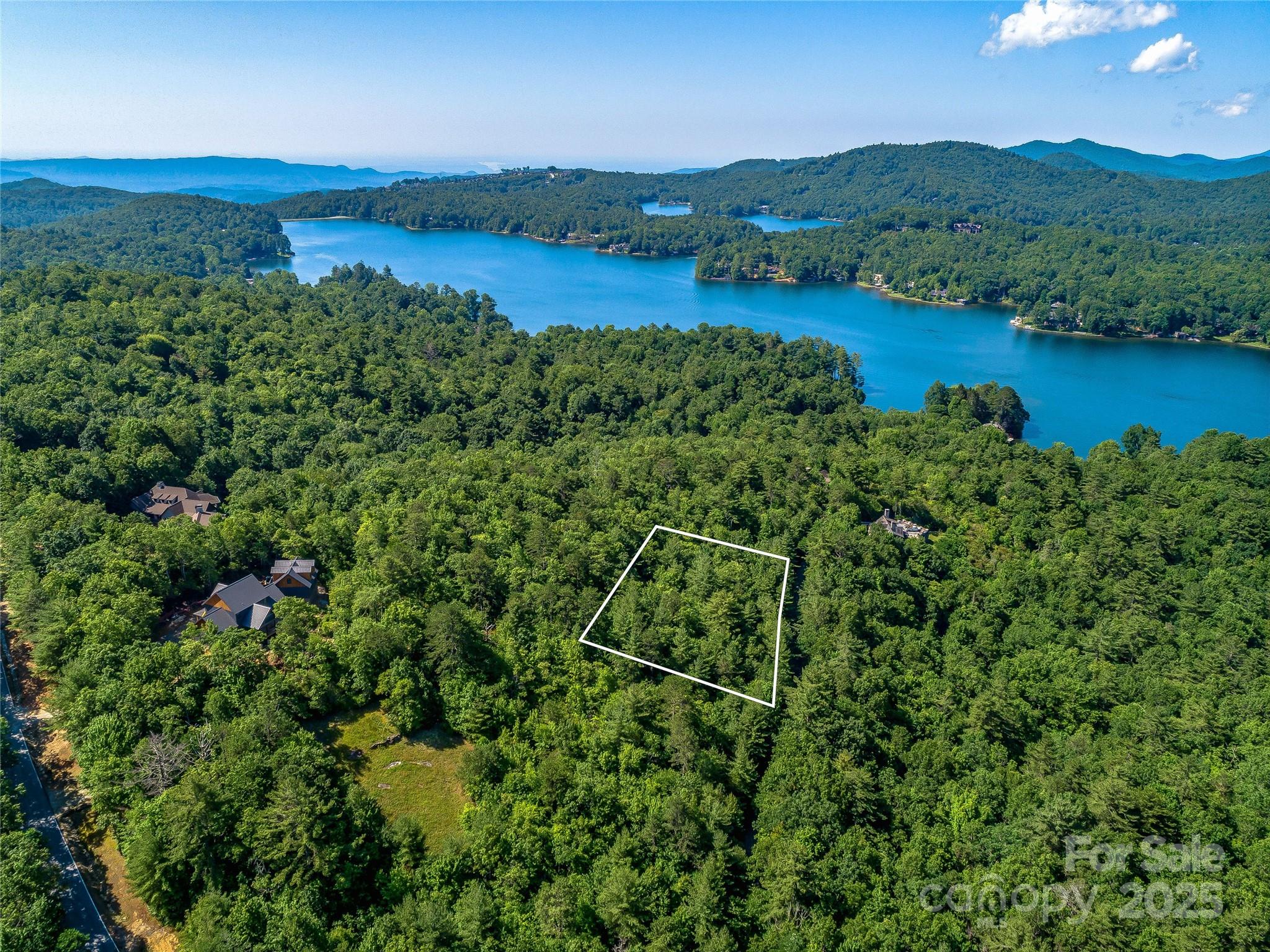 Tbd Quartz Mine Road Lake Toxaway, NC 28747 - Photo 6 of 26 an aerial view of a houses with outdoor space and lake view