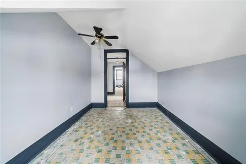 a view of hallway with stairs