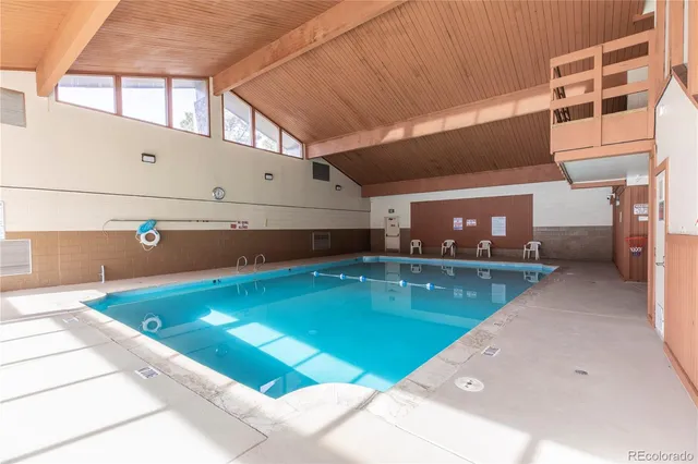 a view of outdoor space and swimming pool