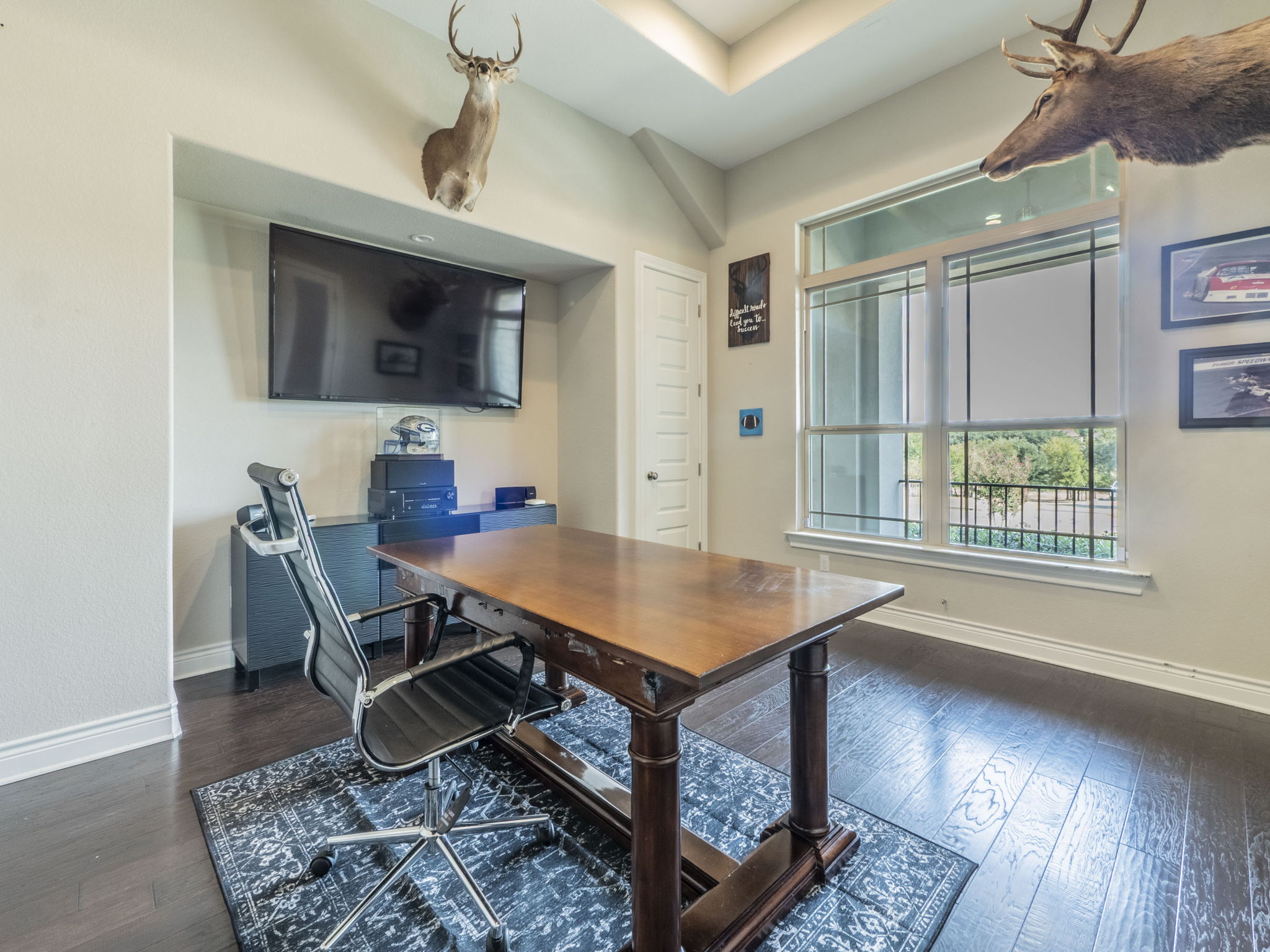 205 Standing Oak Drive Georgetown, TX 78633 - Photo 27 of 40 Home office with dark wood-style flooring