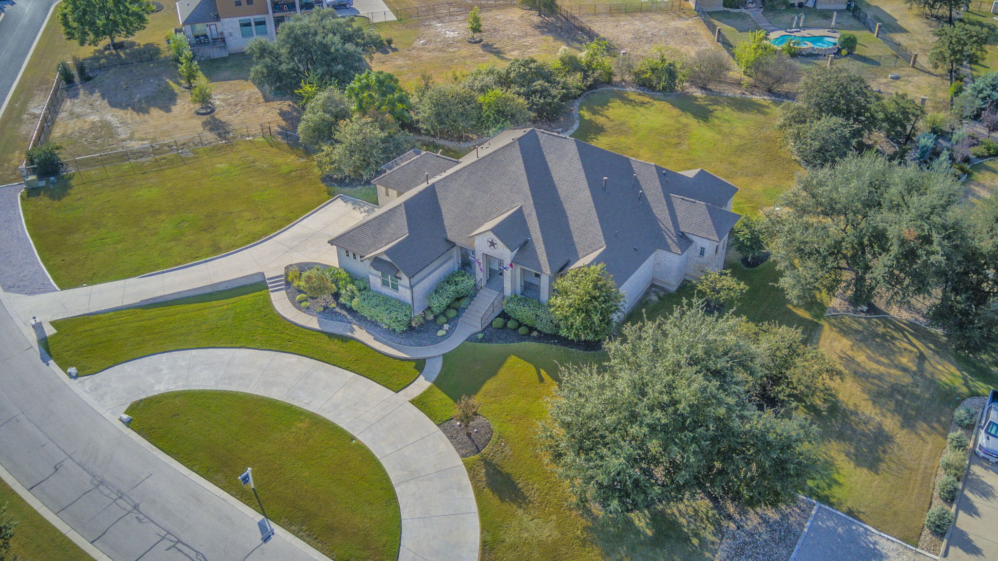 205 Standing Oak Drive Georgetown, TX 78633 - Photo 36 of 40 Aerial view of property and surrounding area