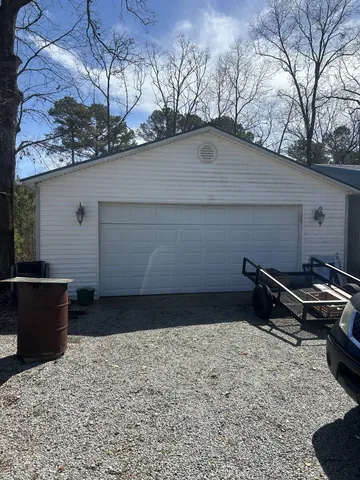 a backyard of a house