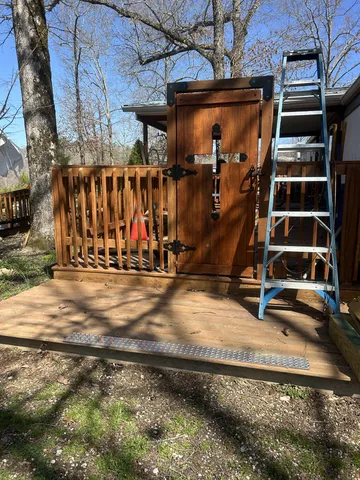 a view of a water heater room