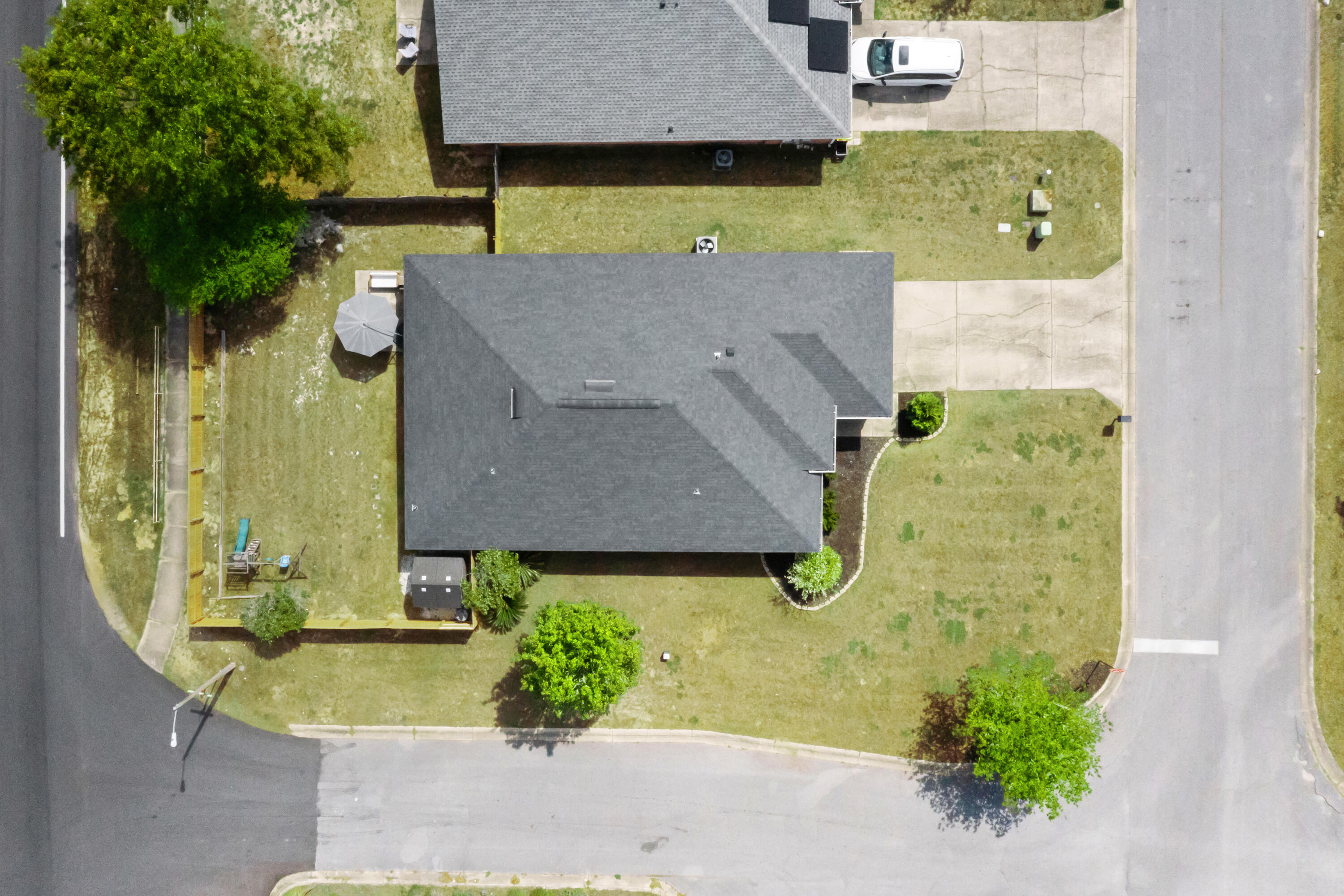 202 Limestone Circle Crestview, FL 32539 - Photo 45 of 49 an aerial view of a house with a swimming pool