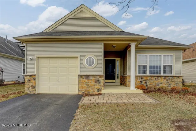 a front view of a house