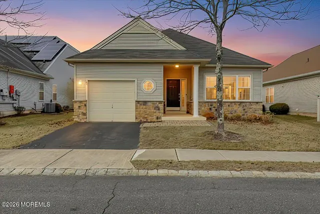 a view of a house with a patio