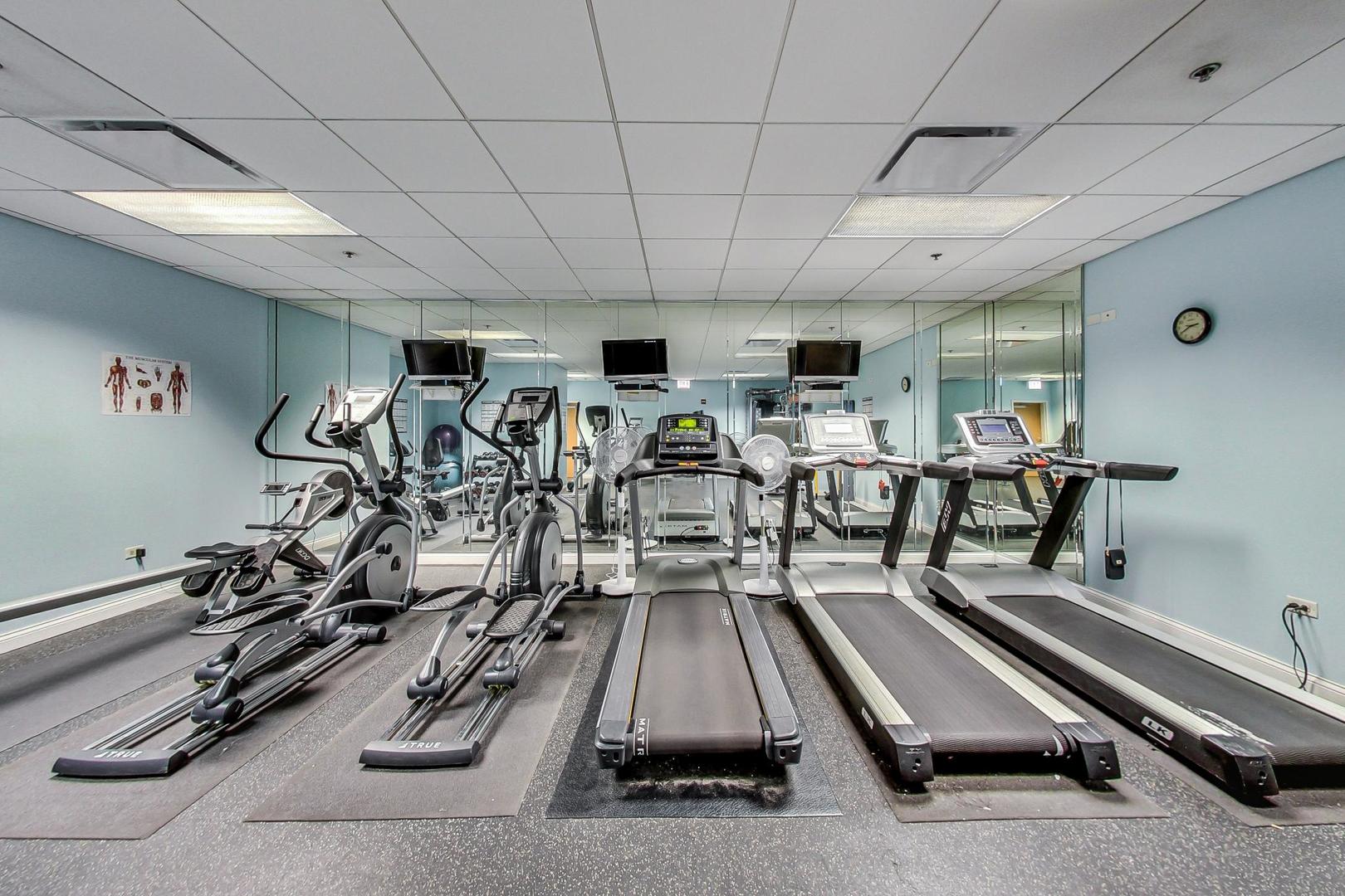 8 West Monroe Street, Unit 704 Chicago, IL 60603 - Photo 28 of 35 a room with gym equipment
