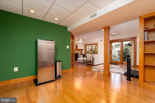 a view of entryway and hall with a yard