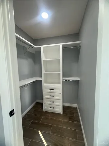 a view of walk in closet