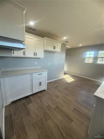 a view of a kitchen with kitchen and a sink