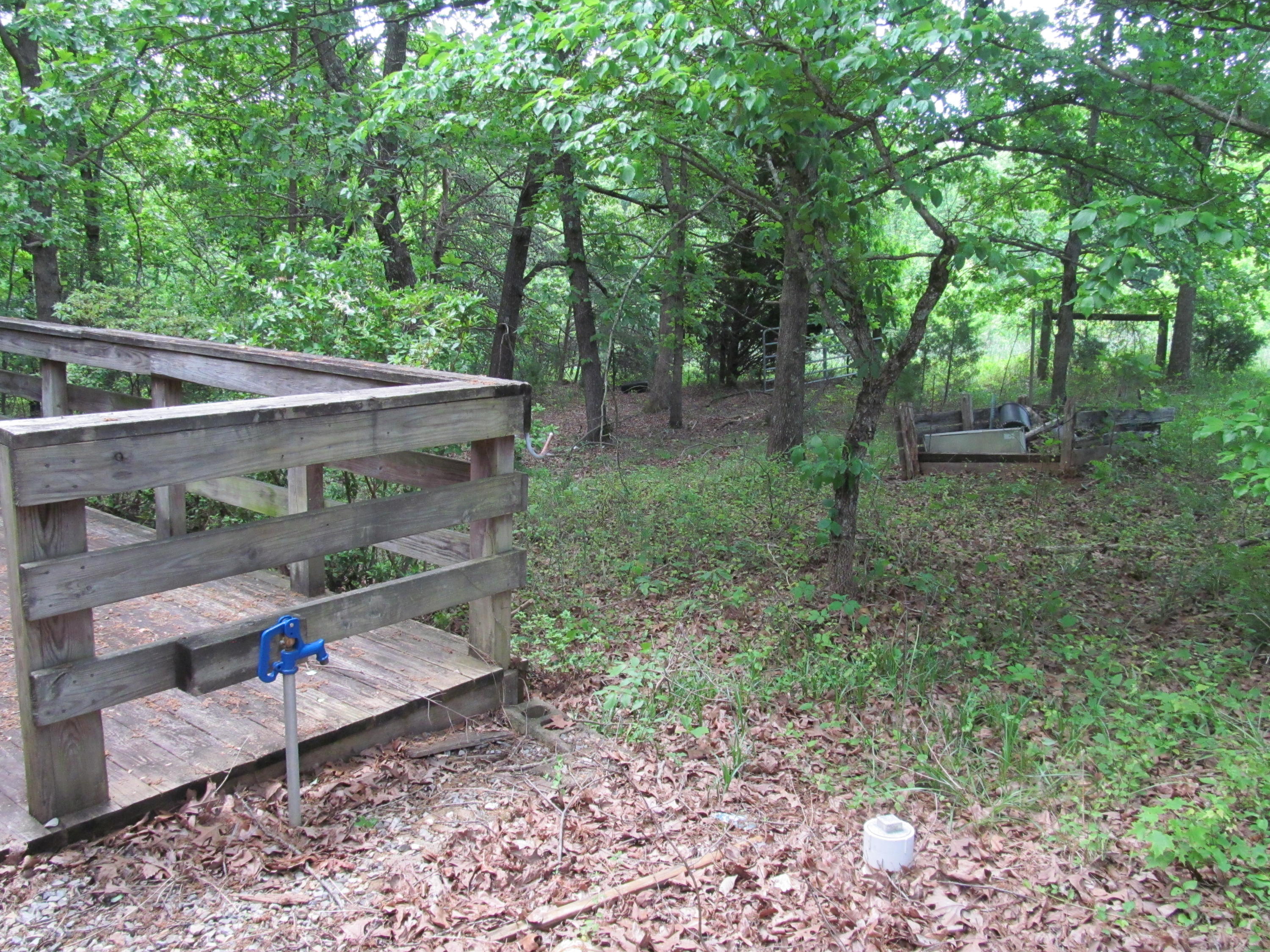 3016 Quarles Road Thaxton, VA 24174 - Photo 30 of 41 a view of a wooden deck and a backyard