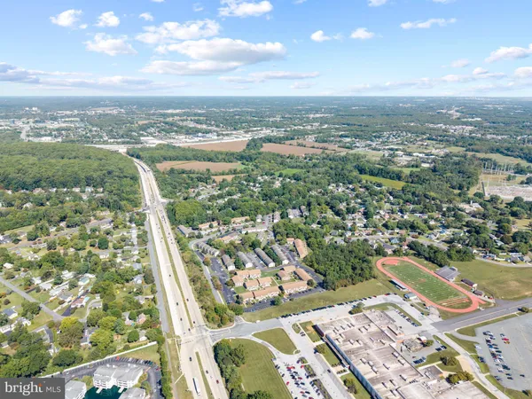 an aerial view of a city
