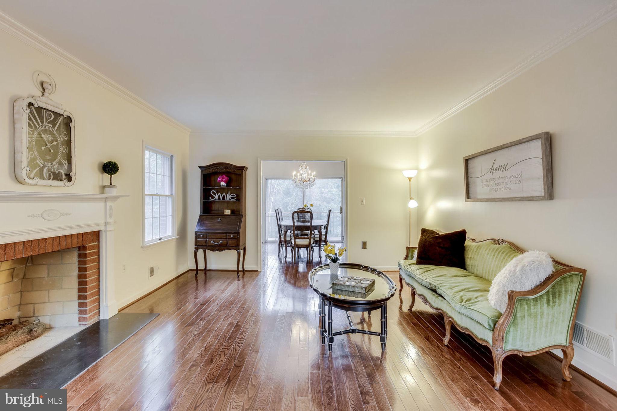 1423 Aldenham Lane Reston, VA 20190 - Photo 5 of 30 Living room open to dining room