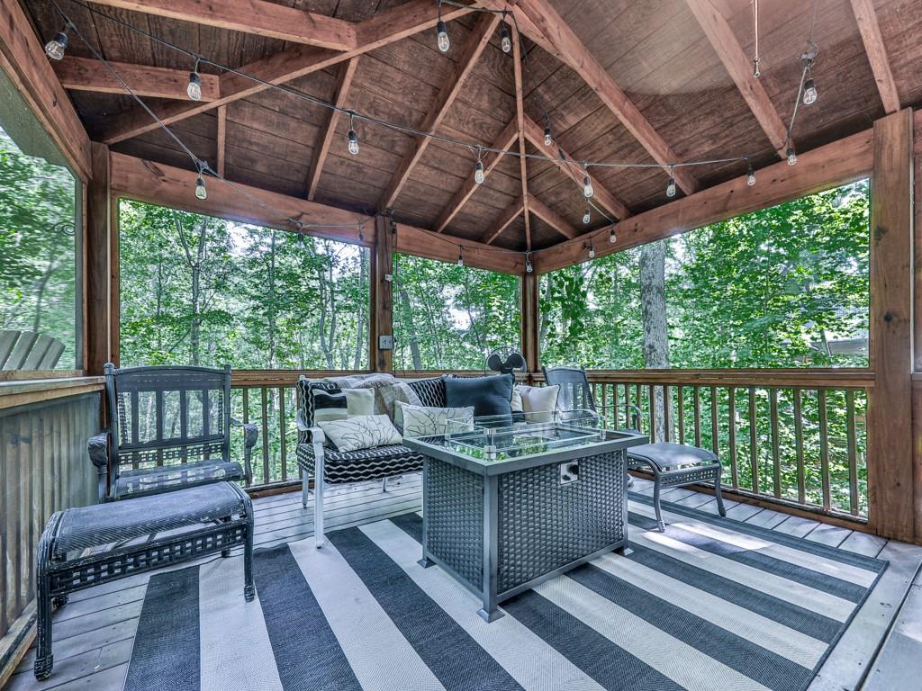 189 Smith Hill Road Blue Ridge, GA 30513 - Photo 24 of 29 a view of a patio on the roof deck