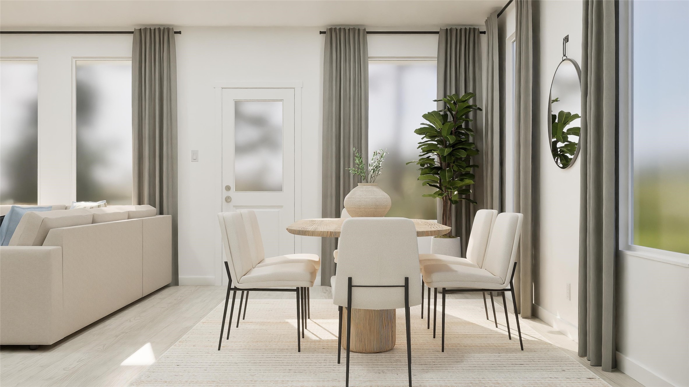 8306 Opal Pond Drive Angleton, TX 77515 - Photo 14 of 28 a view of a dining room with furniture and a potted plant