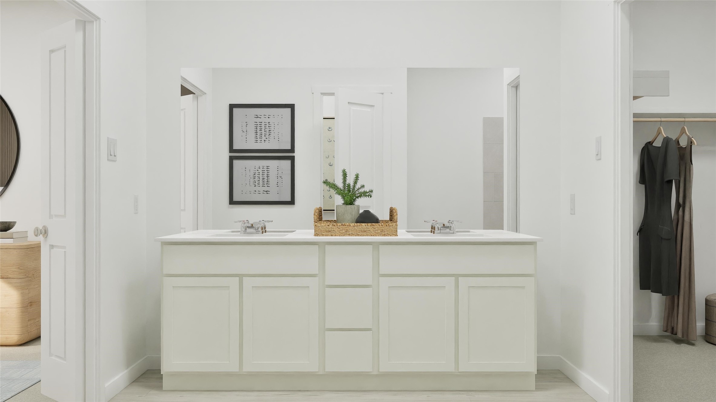 8306 Opal Pond Drive Angleton, TX 77515 - Photo 19 of 28 a bathroom with a sink and a mirror