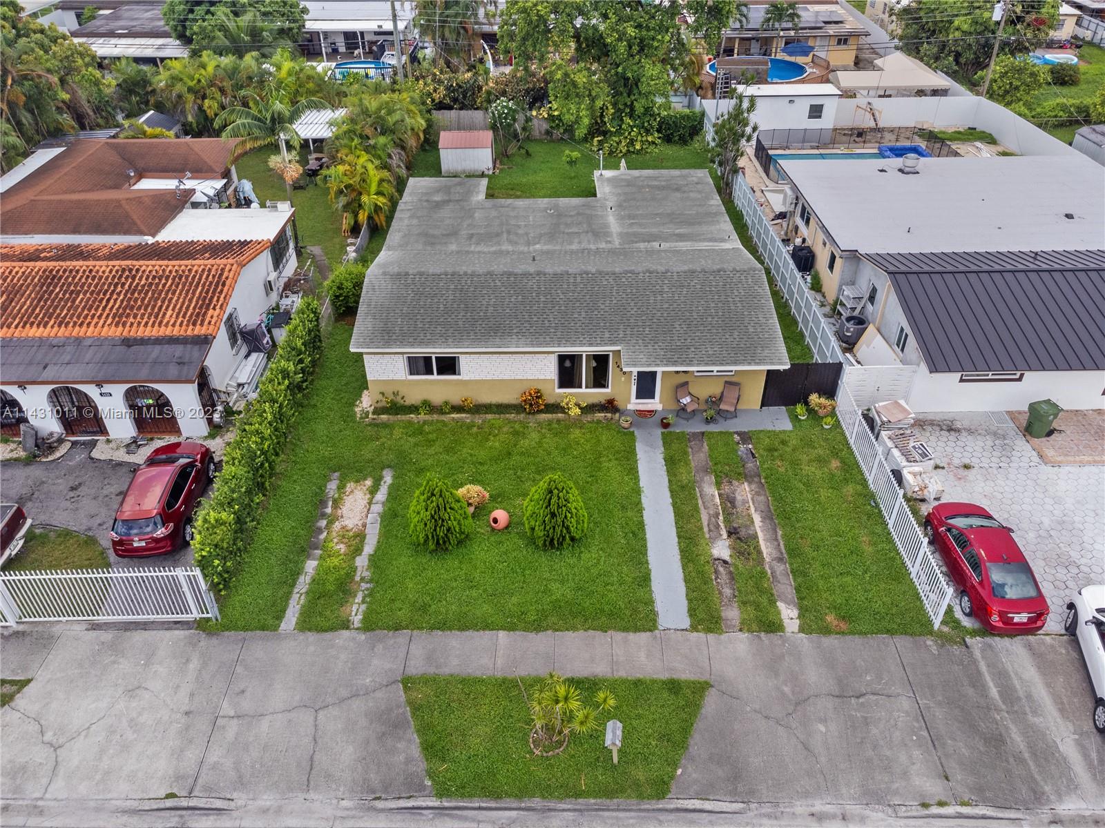 Hialeah Hialeah, FL 33012 - Photo 33 of 40 an aerial view of a house with garden