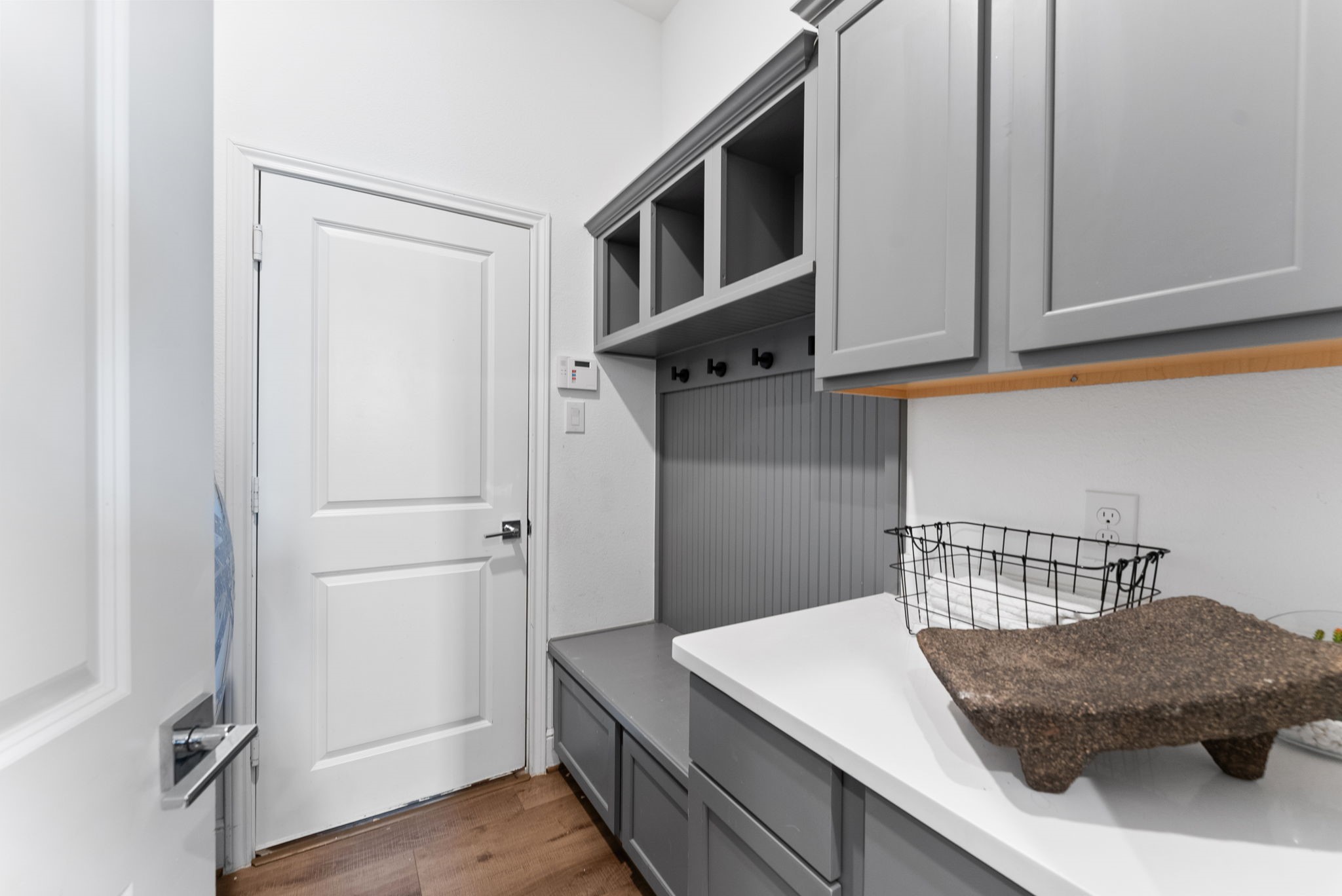 10082 Preserve Way Conroe, TX 77385 - Photo 43 of 47 a kitchen with a cabinets and refrigerator