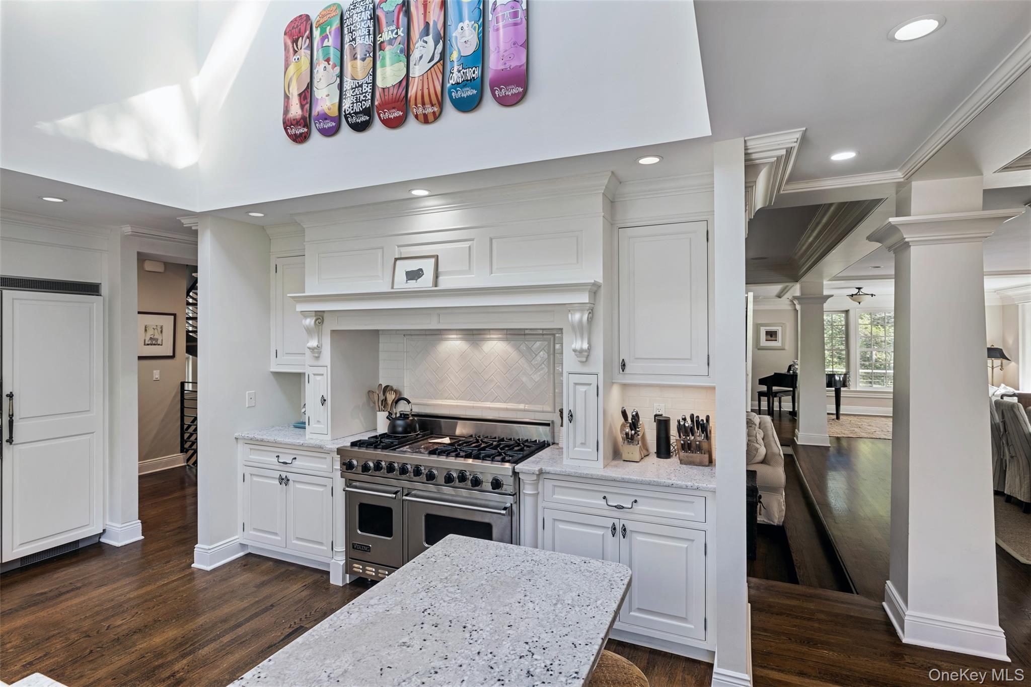 12 Bishop Park Road Pound Ridge, NY 10576 - Photo 14 of 49 a kitchen with cabinets and wooden floor