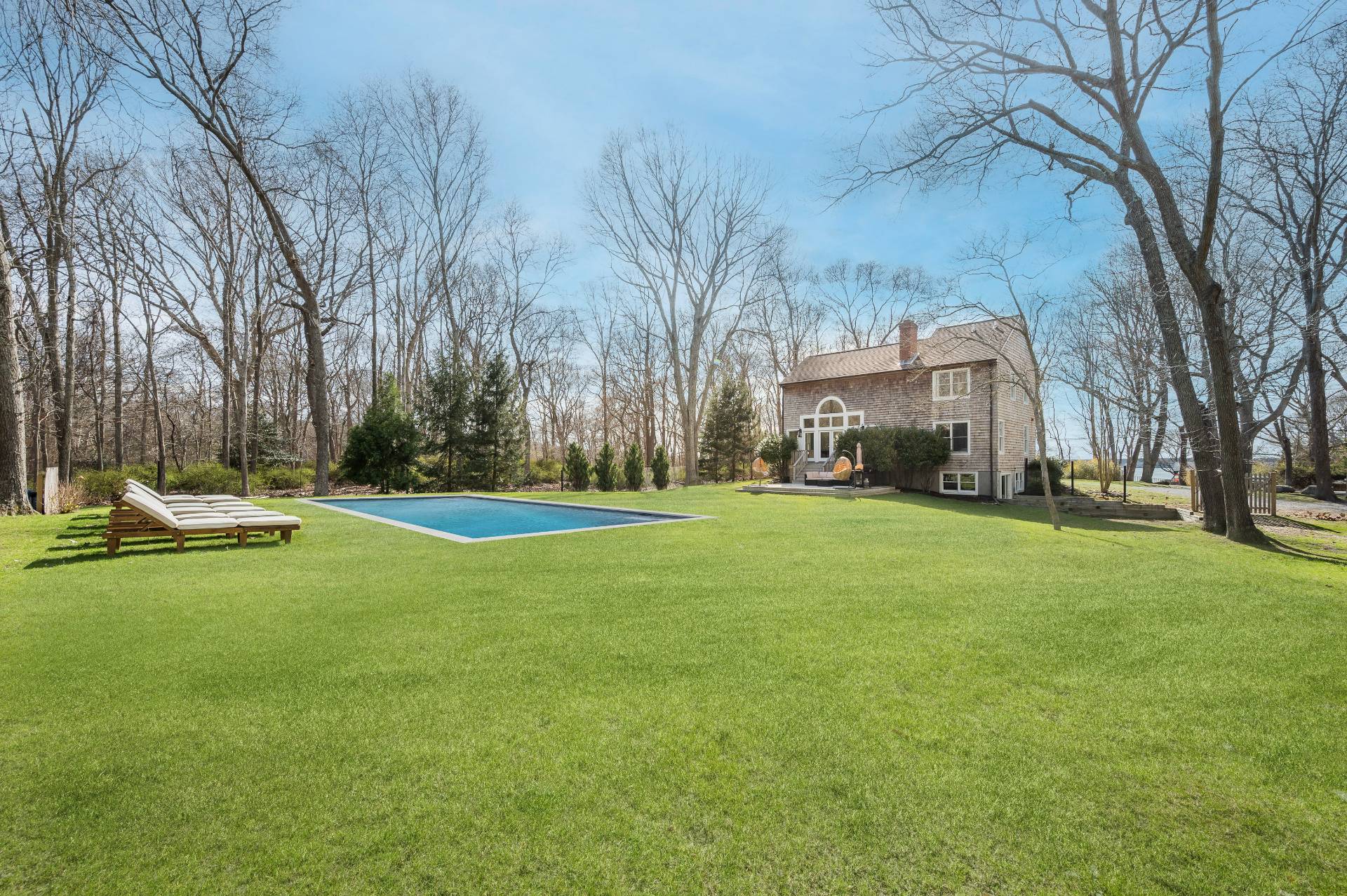 40 Dinah Rock Road Shelter Island, NY 11964 - Photo 25 of 29 a view of a park with large trees