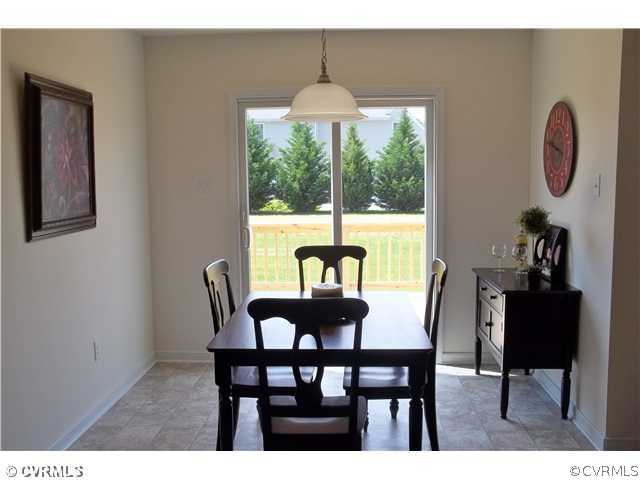 3964 Lost Mill Road Powhatan, VA 23139 - Photo 19 of 24 Kitchen - Model photo - large eating area