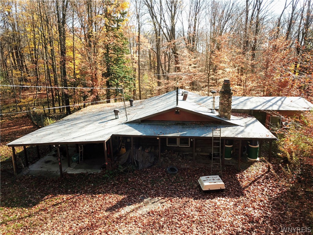 4870 Wilder Road Warsaw, NY 14569 - Photo 1 of 1 Front of house - drone view