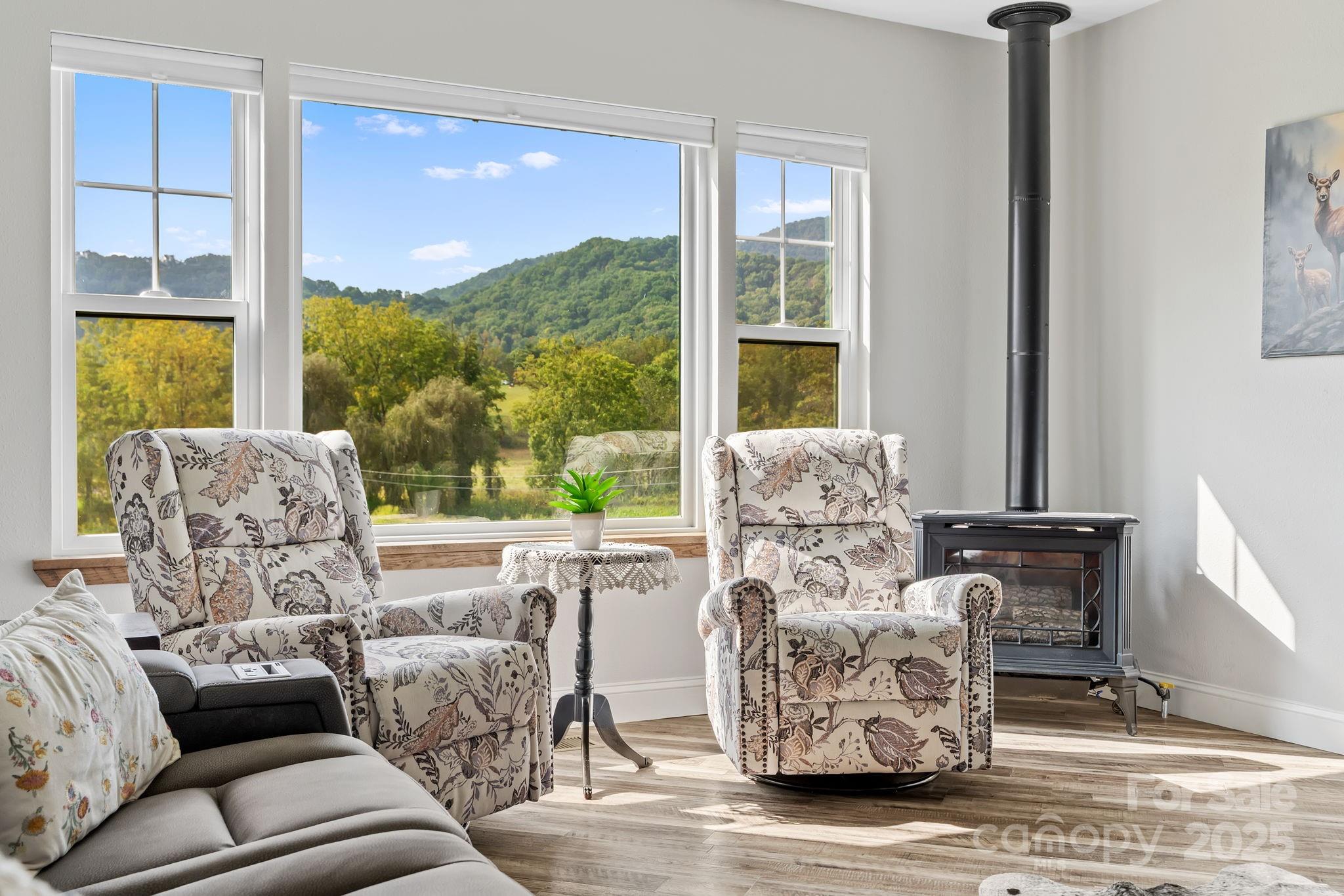 204 Mountain Spring Lane Canton, NC 28716 - Photo 7 of 45 a living room with furniture and a large window