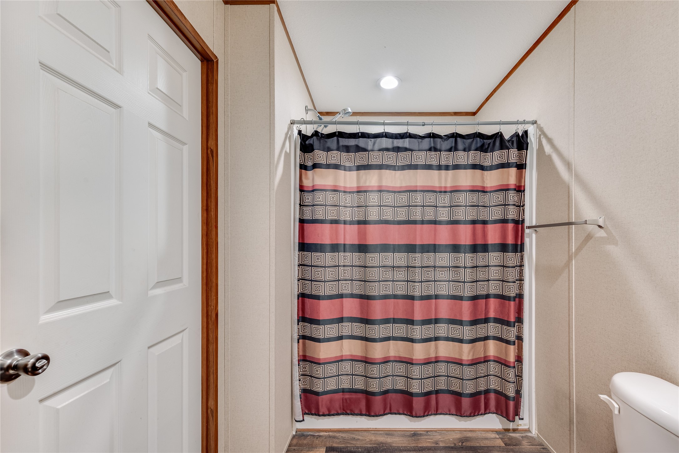 232 North Kerr Road Wharton, TX 77488 - Photo 28 of 37 a bathroom with a shower and a sink