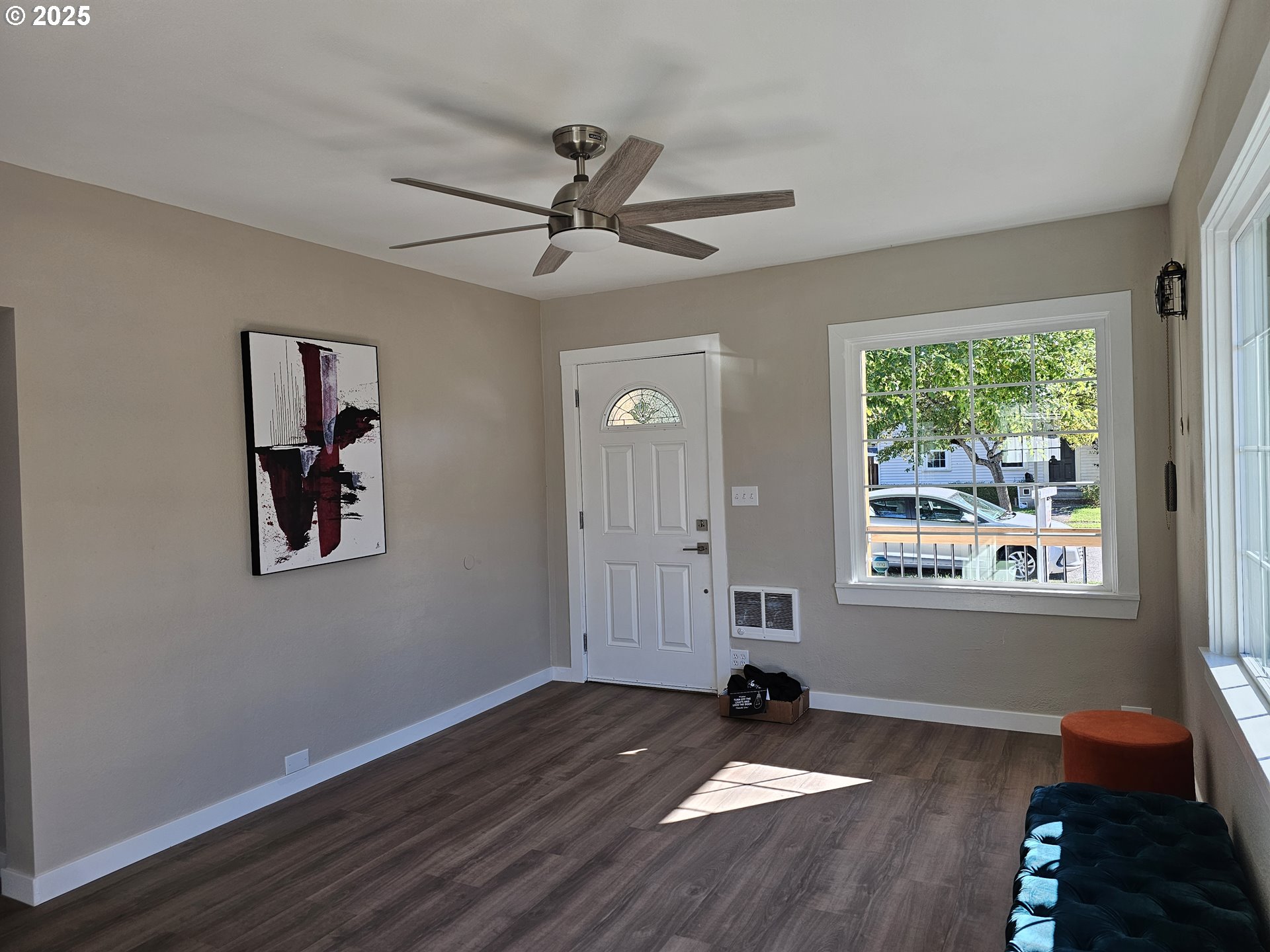 3128 Garfield Street Longview, WA 98632 - Photo 16 of 48 a view of empty room with wooden floor and fan