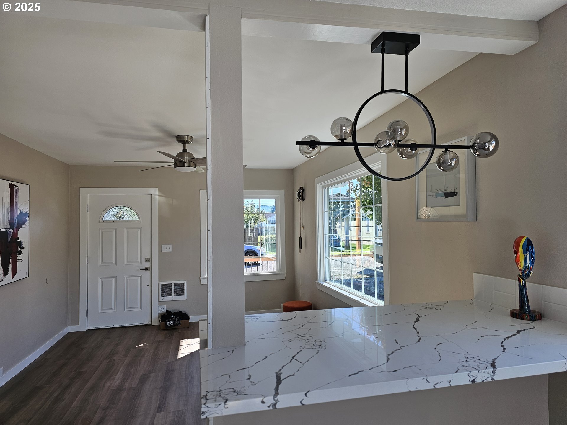 3128 Garfield Street Longview, WA 98632 - Photo 20 of 48 a view of empty room with wooden floor and fan