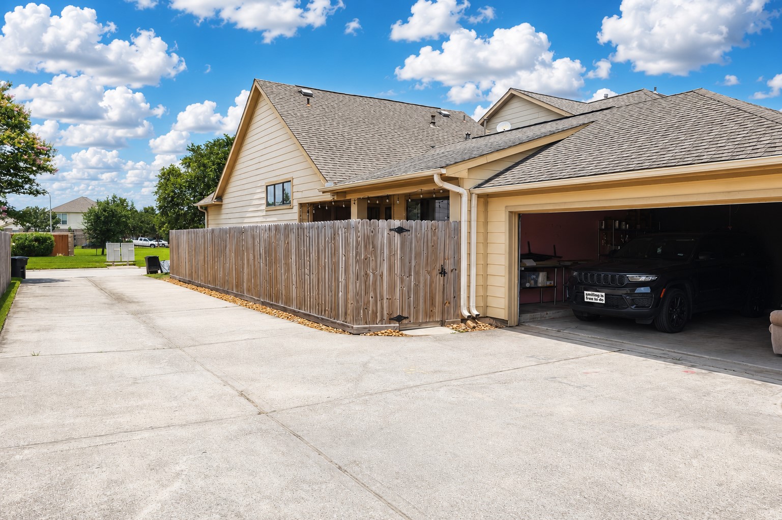 3626 Cedar Flats Lane Spring, TX 77386 - Photo 19 of 24 There is a door from patio that access the garage. plenty of parking and privacy