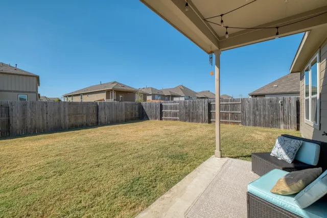 a backyard of a house