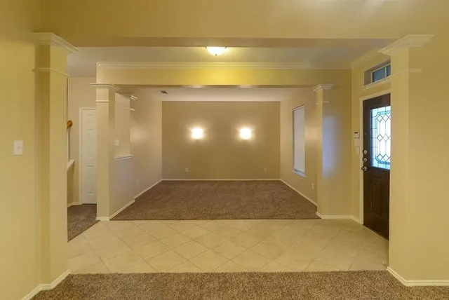 a view of an empty room