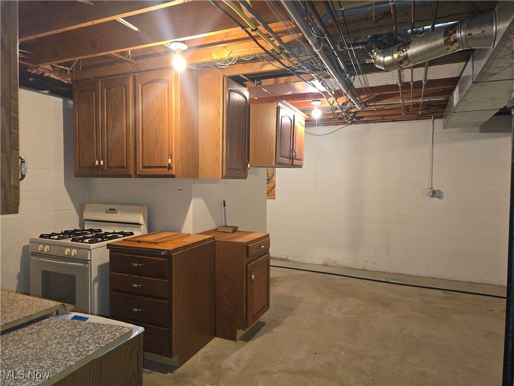 1272 Portage Line Road Akron, OH 44312 - Photo 30 of 38 Kitchenette in lower level, perfect for canning or extra prep space.