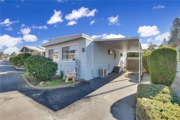 a view of a house with a patio