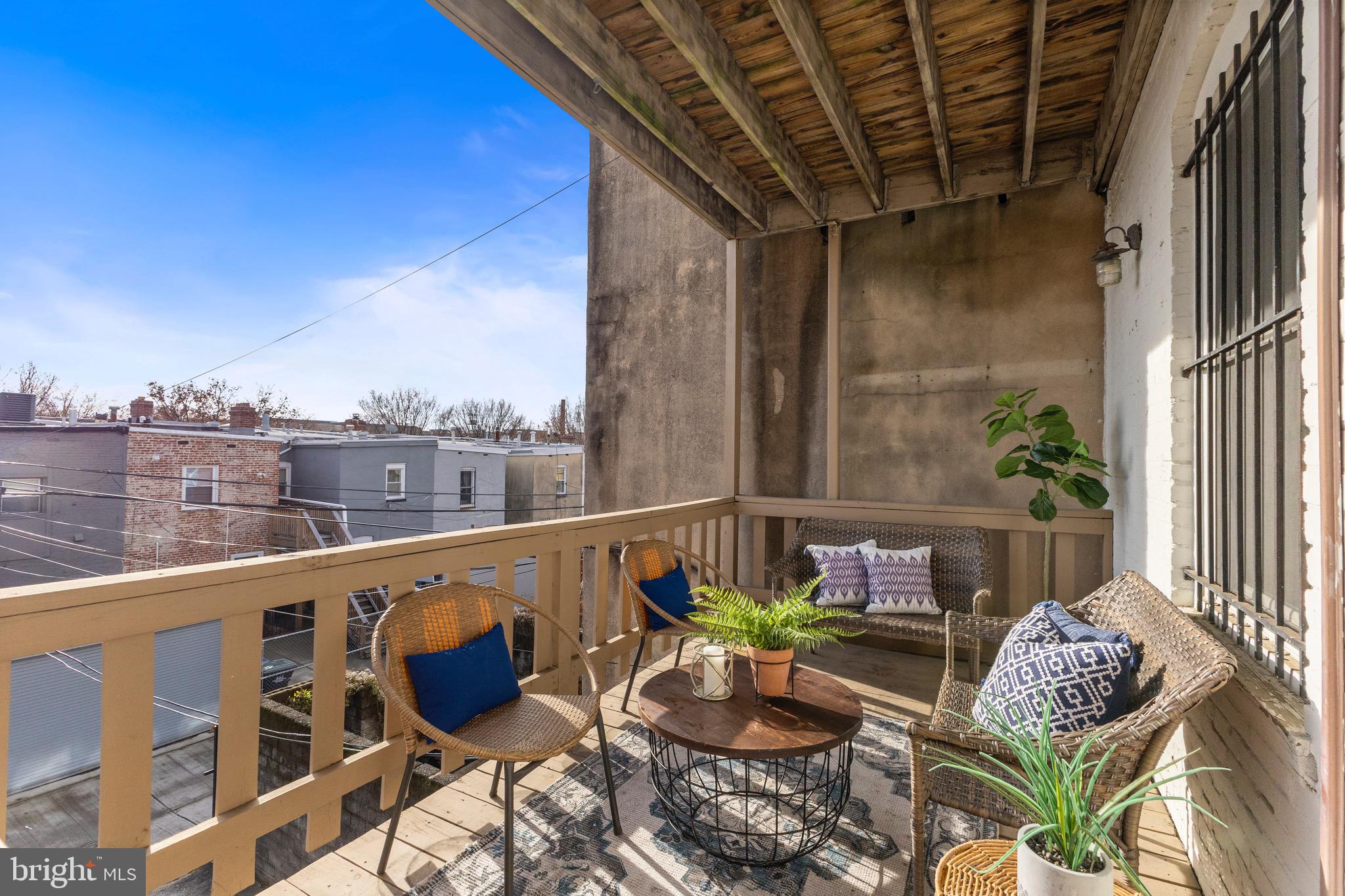 36 Q Street Northwest Washington, DC 20001 - Photo 26 of 40 a view of balcony with furniture
