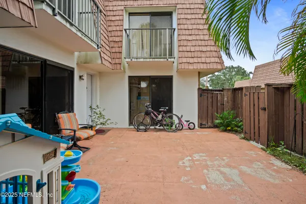 a view of a house with a patio