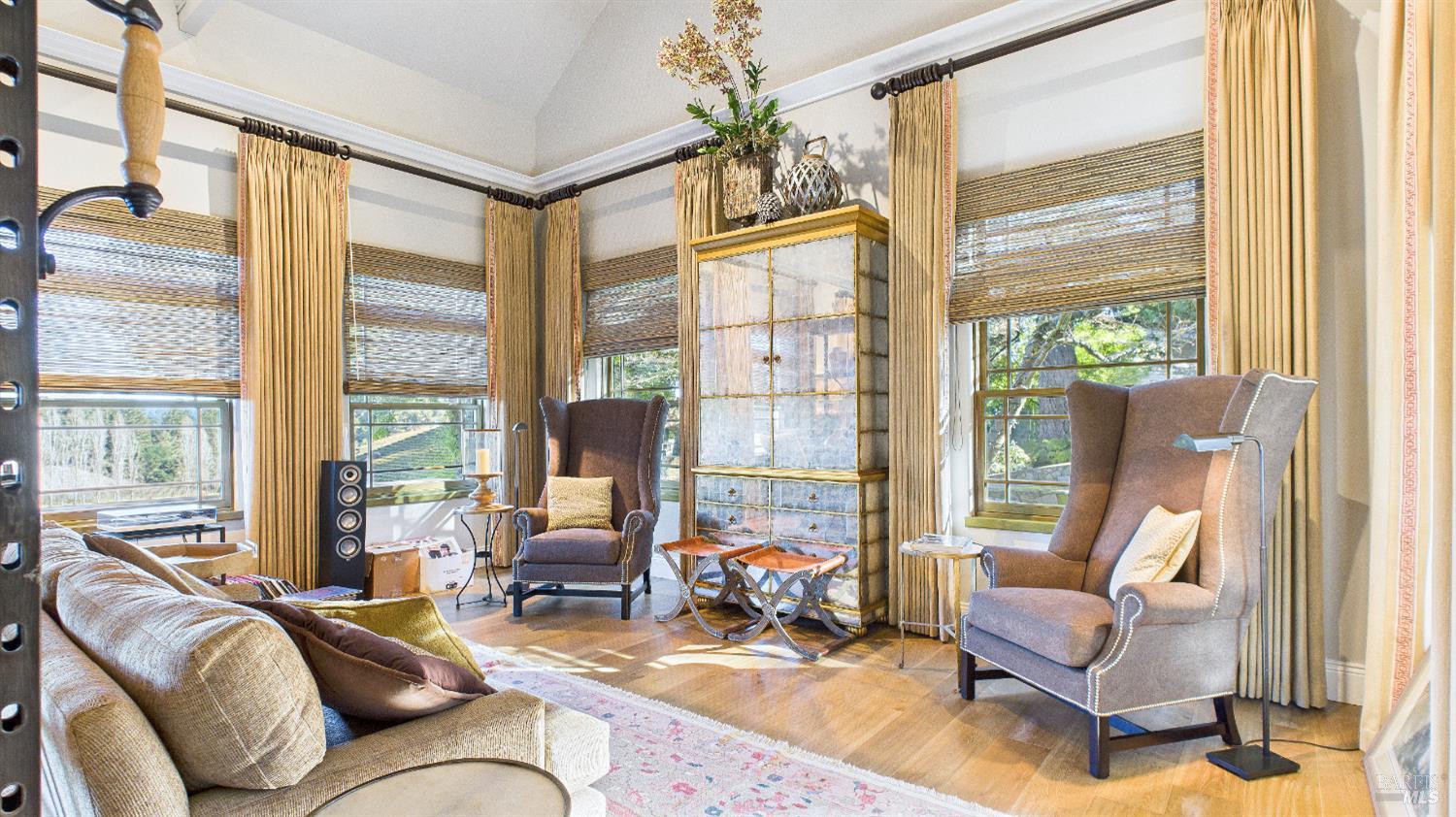 3225 West Dry Creek Road Healdsburg, CA 95448 - Photo 45 of 45 a living room with furniture and a large window