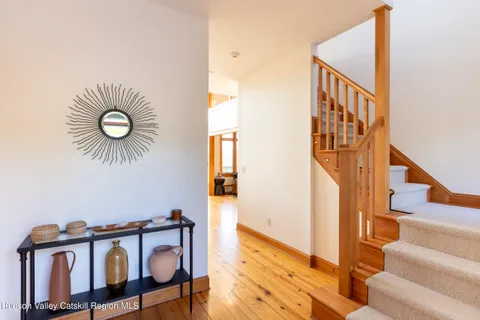 a view of a living room and a window