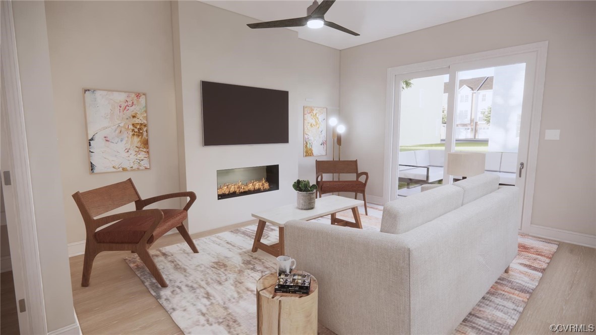 11253 Benton Pointe Way Chester, VA 23831 - Photo 5 of 12 a living room with furniture fireplace and a flat screen tv