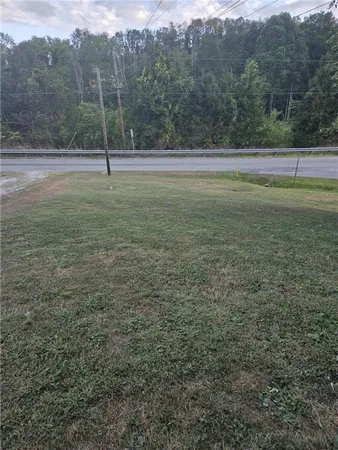 a view of outdoor space with mountain view
