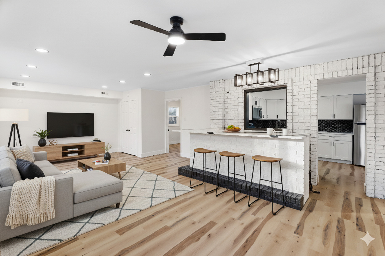 409 Winnemac Street Park Forest, IL 60466 - Photo 10 of 21 a living room with furniture and a flat screen tv