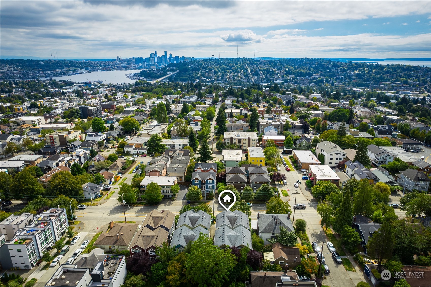 508 North 46th Street, Unit B Seattle, WA 98103 - Photo 28 of 30 a view of city and ocean